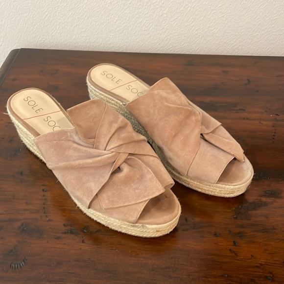 Sole Society suede mules size 11 - Picture 1 of 11